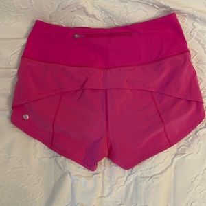 Lululemon speed up high rise lined short 2.5” size 6